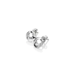 Hot Diamonds Jewellery Hot Diamonds Quest Sterling Silver Circle Stud Earrings