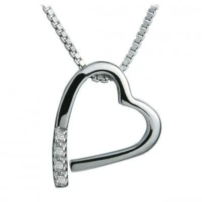 Hot Diamonds Jewellery Hot Diamonds Romantic Sterling Silver Heart Necklace