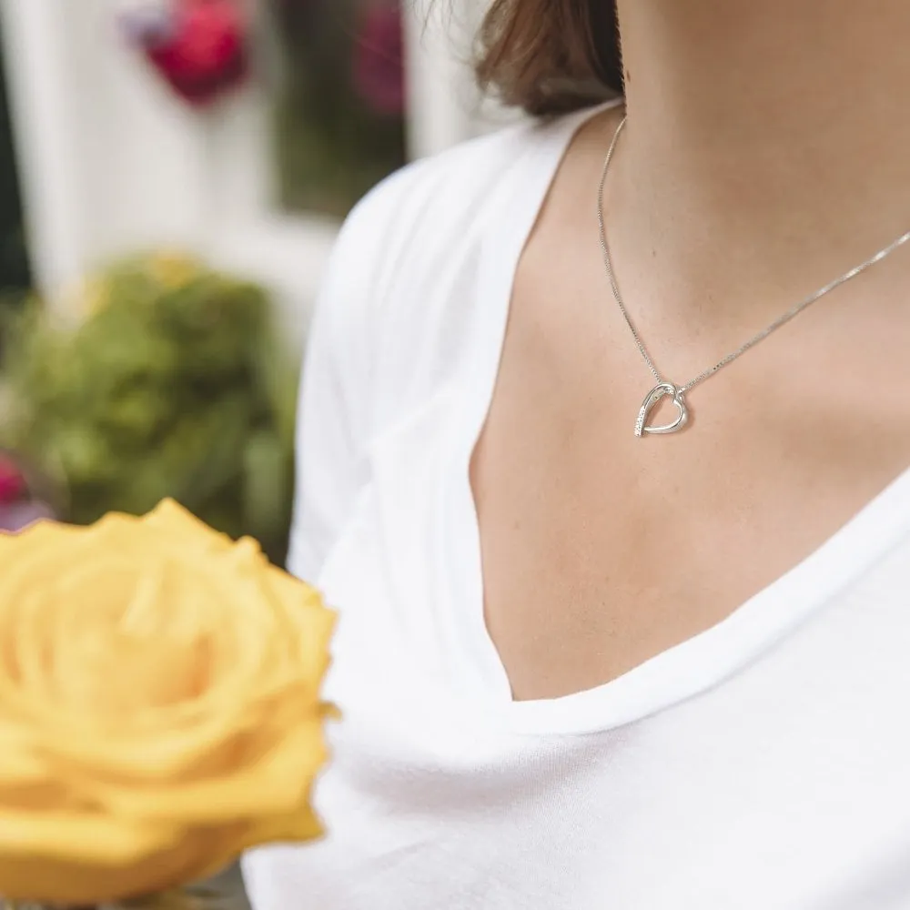 Hot Diamonds Jewellery Hot Diamonds Romantic Sterling Silver Heart Necklace
