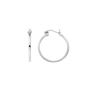 Hot Diamonds Jewellery Hot Diamonds Sterling Silver Hoop Earrings