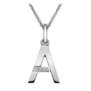 Hot Diamonds Jewellery Hot Diamonds Sterling Silver Micro 'A' Necklace