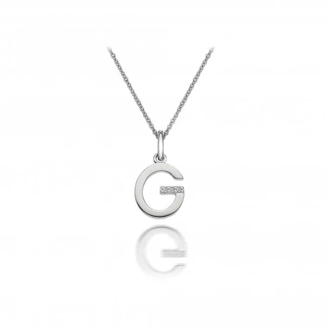 Hot Diamonds Jewellery Hot Diamonds Sterling Silver Micro 'G' Necklace