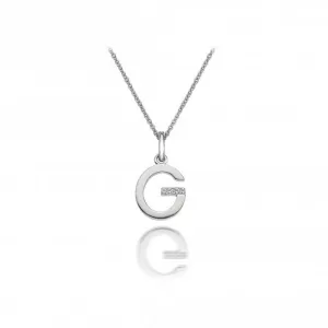 Hot Diamonds Jewellery Hot Diamonds Sterling Silver Micro 'G' Necklace