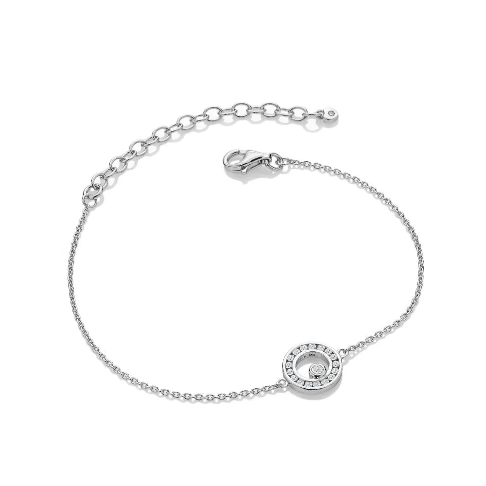 Hot Diamonds Jewellery Hot Diamonds Sterling Silver White Topaz Orbit Bracelet
