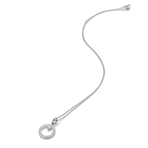 Hot Diamonds Jewellery Hot Diamonds Sterling Silver White Topaz Orbit Necklace