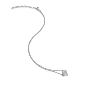 Hot Diamonds Jewellery Hot Diamonds Sterling Silver White Topaz Squared Triangle Necklace