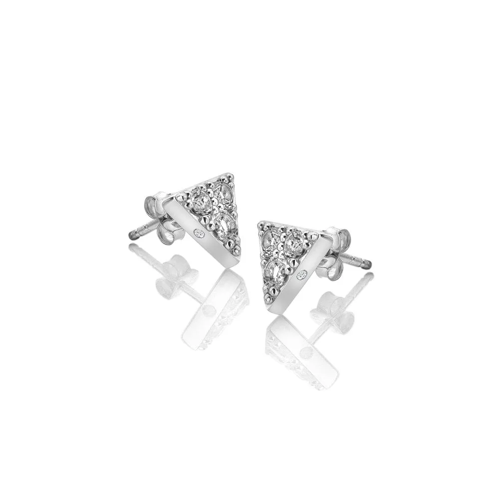 Hot Diamonds Jewellery Hot Diamonds Sterling Silver White Topaz Stellar Earrings