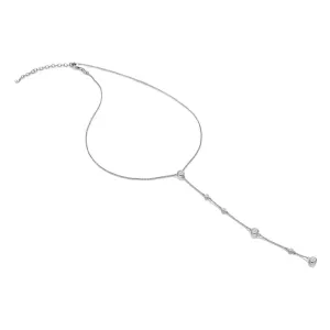 Hot Diamonds Jewellery Hot Diamonds Sterling Silver White Topaz Tender Waterfall Statement Necklace