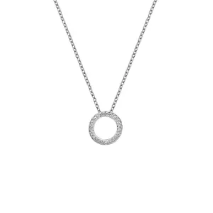 Hot Diamonds Jewellery Hot Diamonds Striking Circle Sterling Silver Necklace
