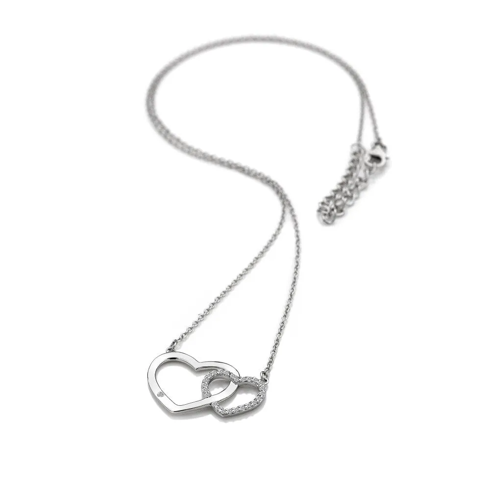 Hot Diamonds Jewellery Hot Diamonds Striking Sterling Silver Heart Necklace