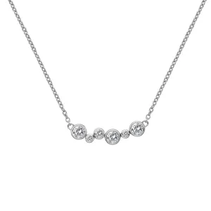 Hot Diamonds Jewellery Hot Diamonds Tender Sterling Silver White Topaz Necklace