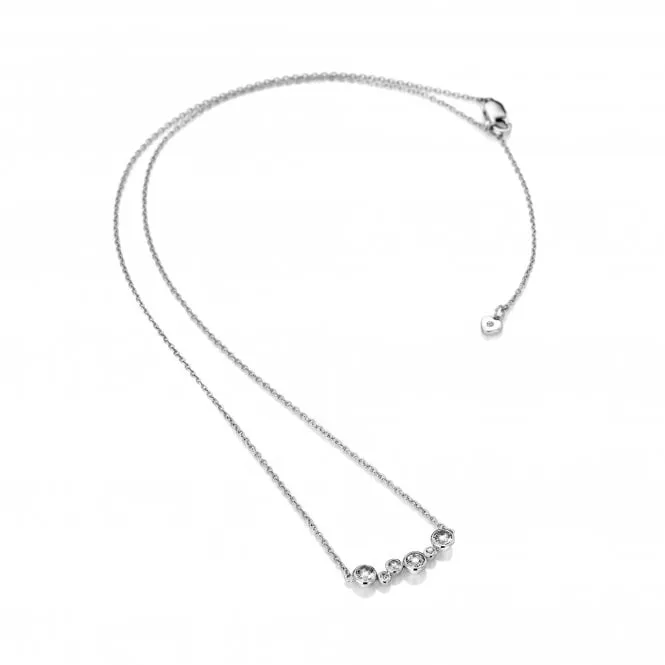 Hot Diamonds Jewellery Hot Diamonds Tender Sterling Silver White Topaz Necklace