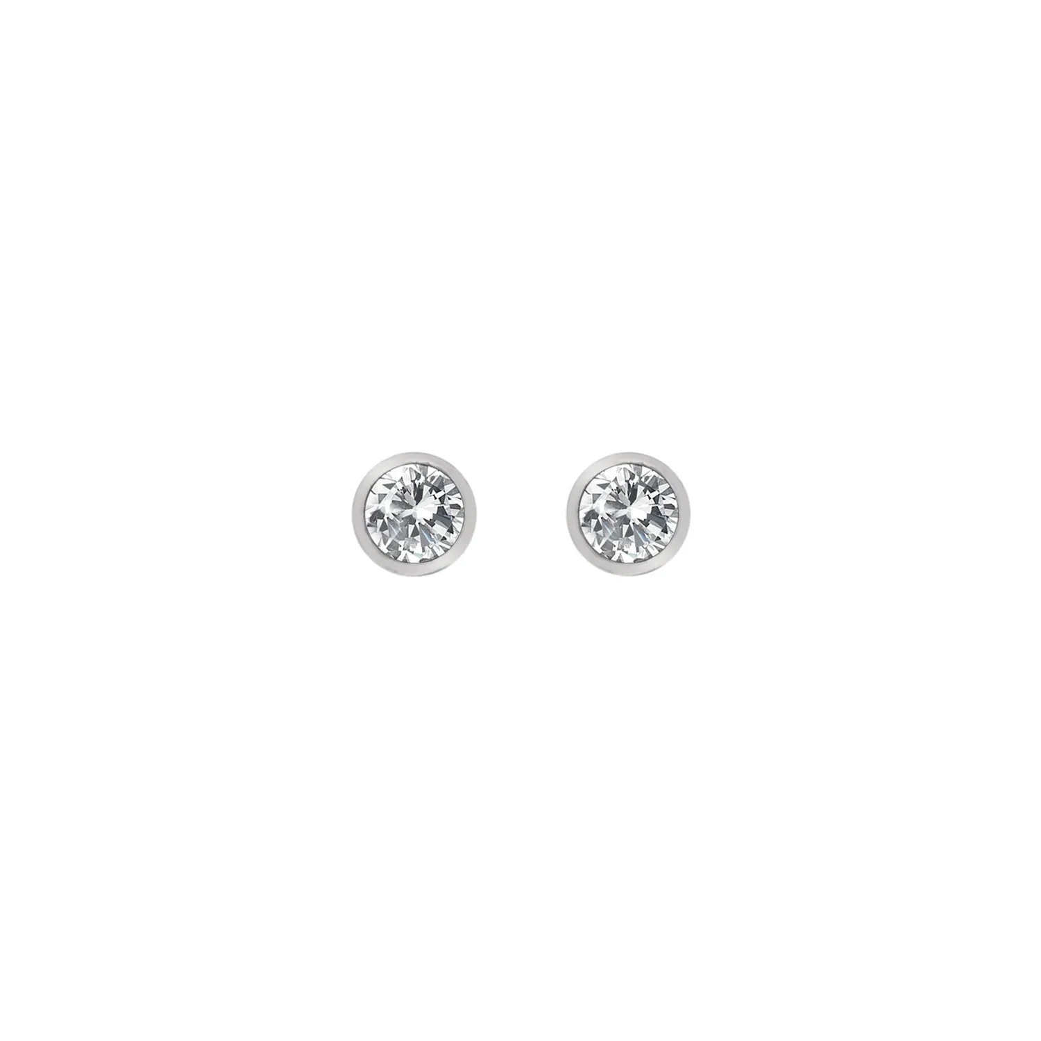Hot Diamonds Jewellery Hot Diamonds Tender Sterling Silver White Topaz Stud Earrings