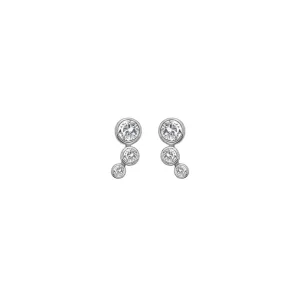 Hot Diamonds Jewellery Hot Diamonds Tender Sterling Silver White Topaz Stud Earrings