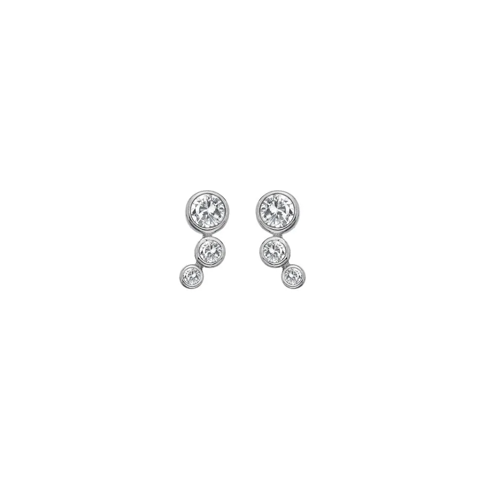 Hot Diamonds Jewellery Hot Diamonds Tender Sterling Silver White Topaz Stud Earrings