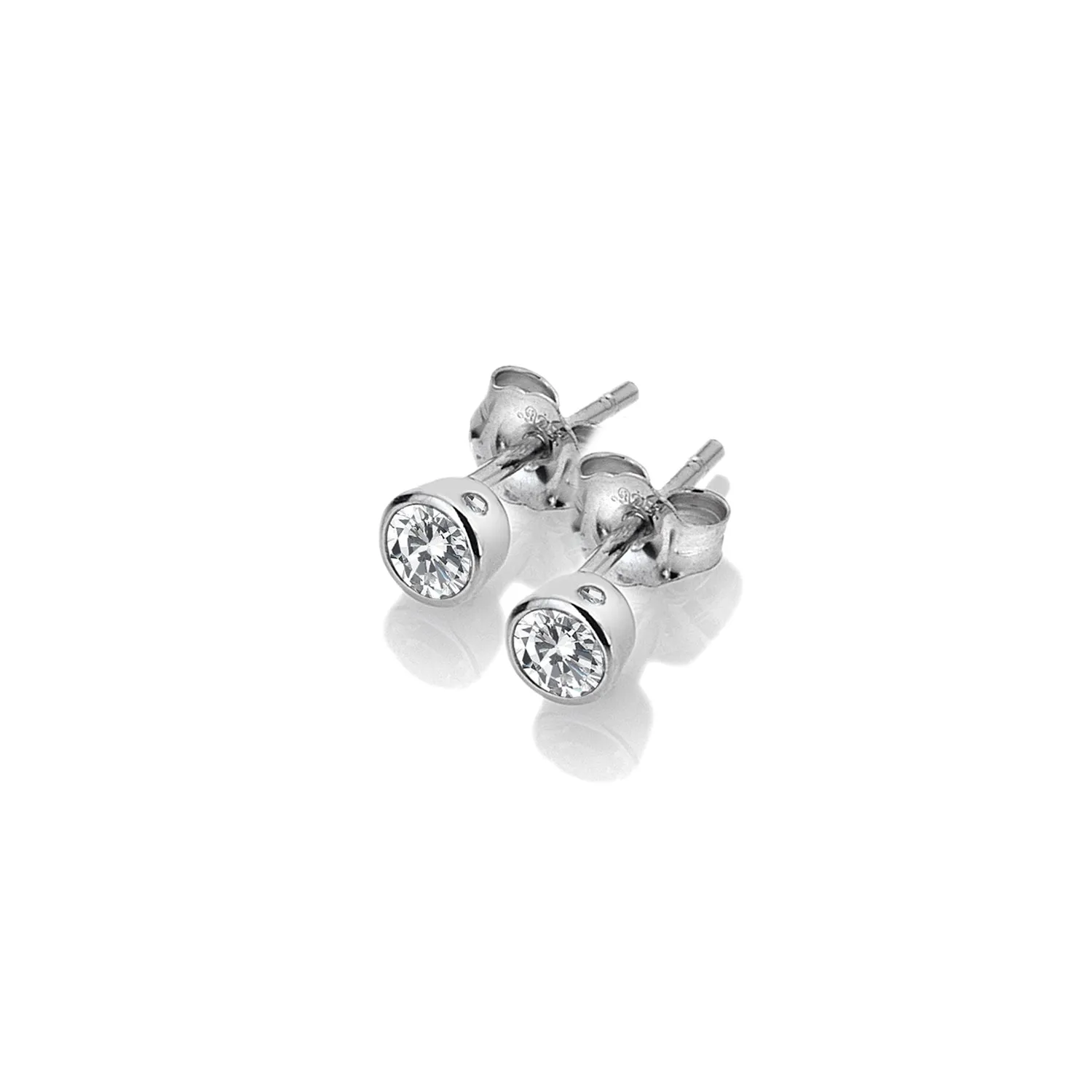 Hot Diamonds Jewellery Hot Diamonds Tender Sterling Silver White Topaz Stud Earrings