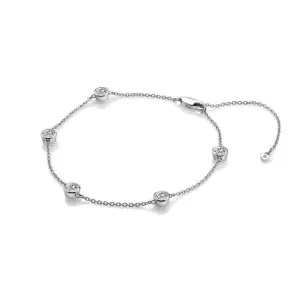 Hot Diamonds Jewellery Hot Diamonds Tender White Topaz Intermittent Bracelet
