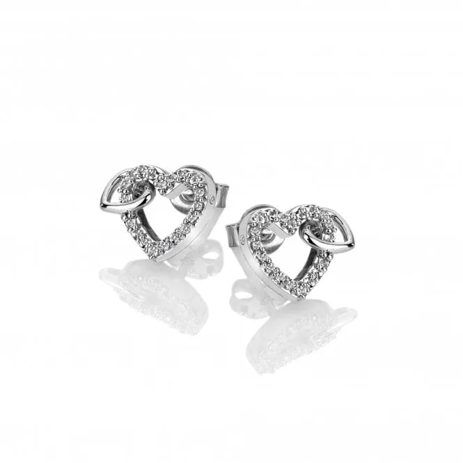 Hot Diamonds Jewellery Hot Diamonds Togetherness Sterling Silver Open Heart Earrings
