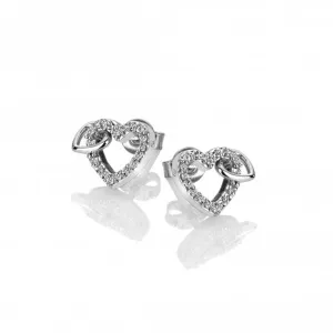 Hot Diamonds Jewellery Hot Diamonds Togetherness Sterling Silver Open Heart Earrings