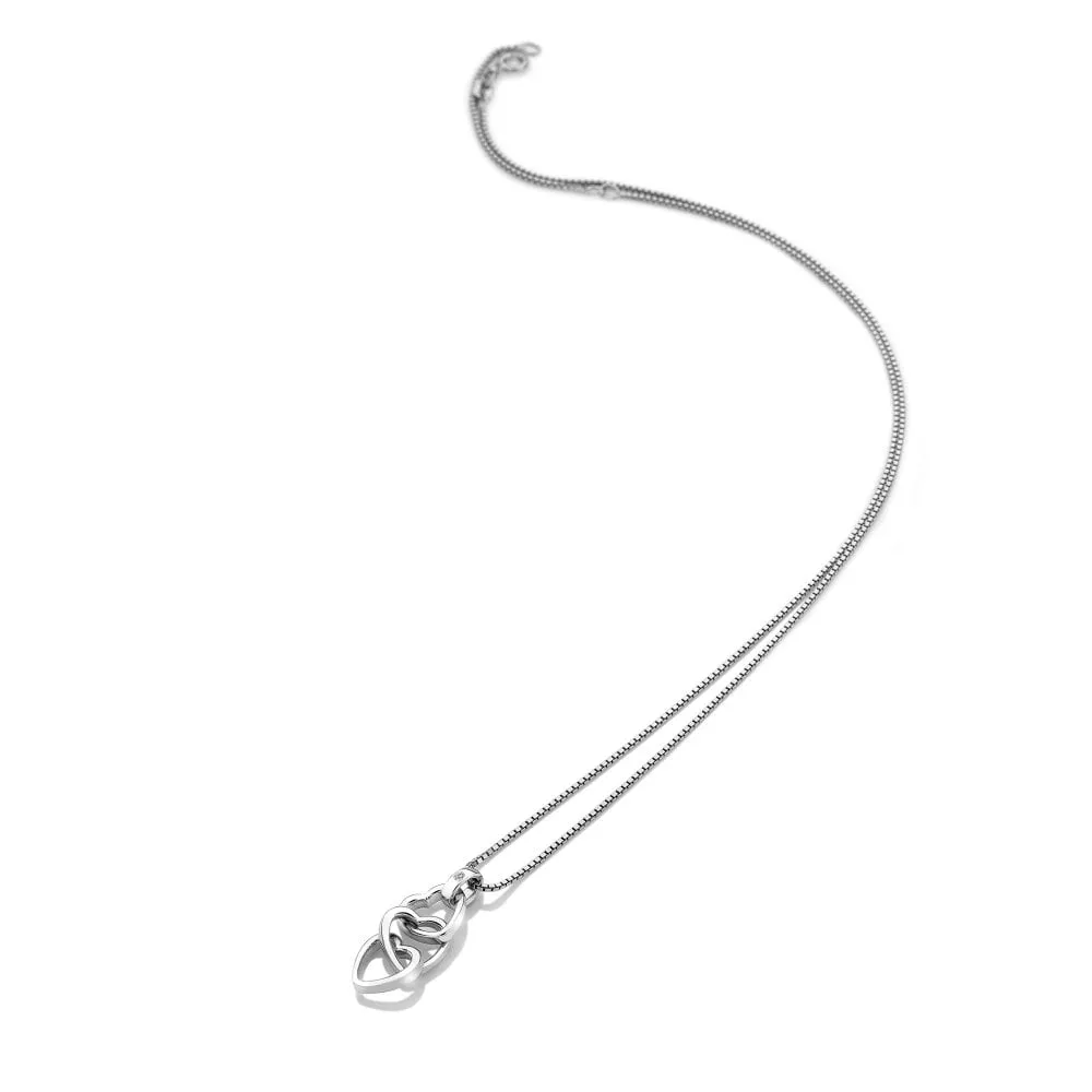 Hot Diamonds Jewellery Hot Diamonds Trio Sterling Silver Triple Heart Pendant Necklace