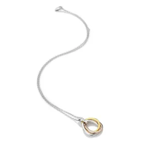 Hot Diamonds Jewellery Hot Diamonds Trio Yellow and Gold Plated Teardrop Pendant Necklace