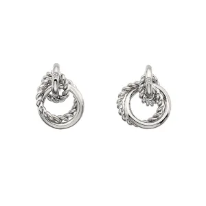 Hot Diamonds Jewellery Hot Diamonds Unity Sterling Silver Diamond Circle Earrings