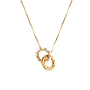 Hot Diamonds Jewellery Hot Diamonds x Jac Jossa Calm Gold Plated Sterling Silver Mother of Pearl Necklace