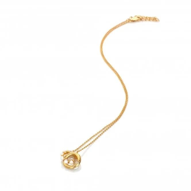 Hot Diamonds Jewellery Hot Diamonds x Jac Jossa Calm Gold Plated Sterling Silver Mother of Pearl Necklace