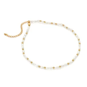 Hot Diamonds Jewellery Hot Diamonds x Jac Jossa Calm Gold Plated Sterling Silver Pearl Choker
