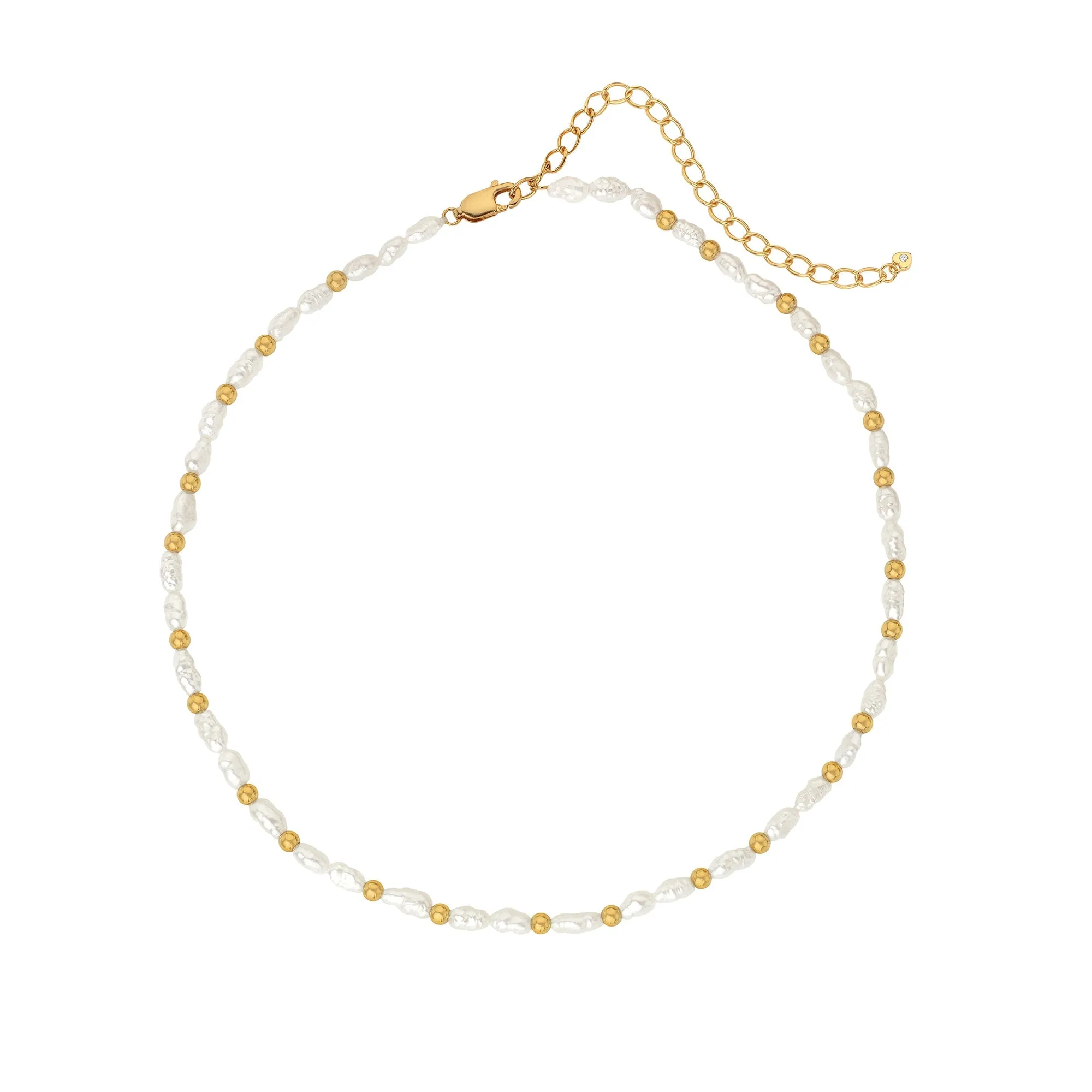 Hot Diamonds Jewellery Hot Diamonds x Jac Jossa Calm Gold Plated Sterling Silver Pearl Choker