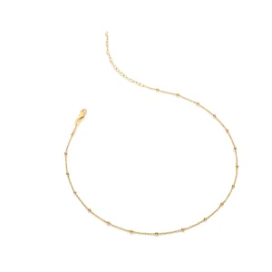 Hot Diamonds Jewellery Hot Diamonds x Jac Jossa Embrace Gold Plated Sterling Silver Beaded Cable Chain Necklace 32 - 39cm