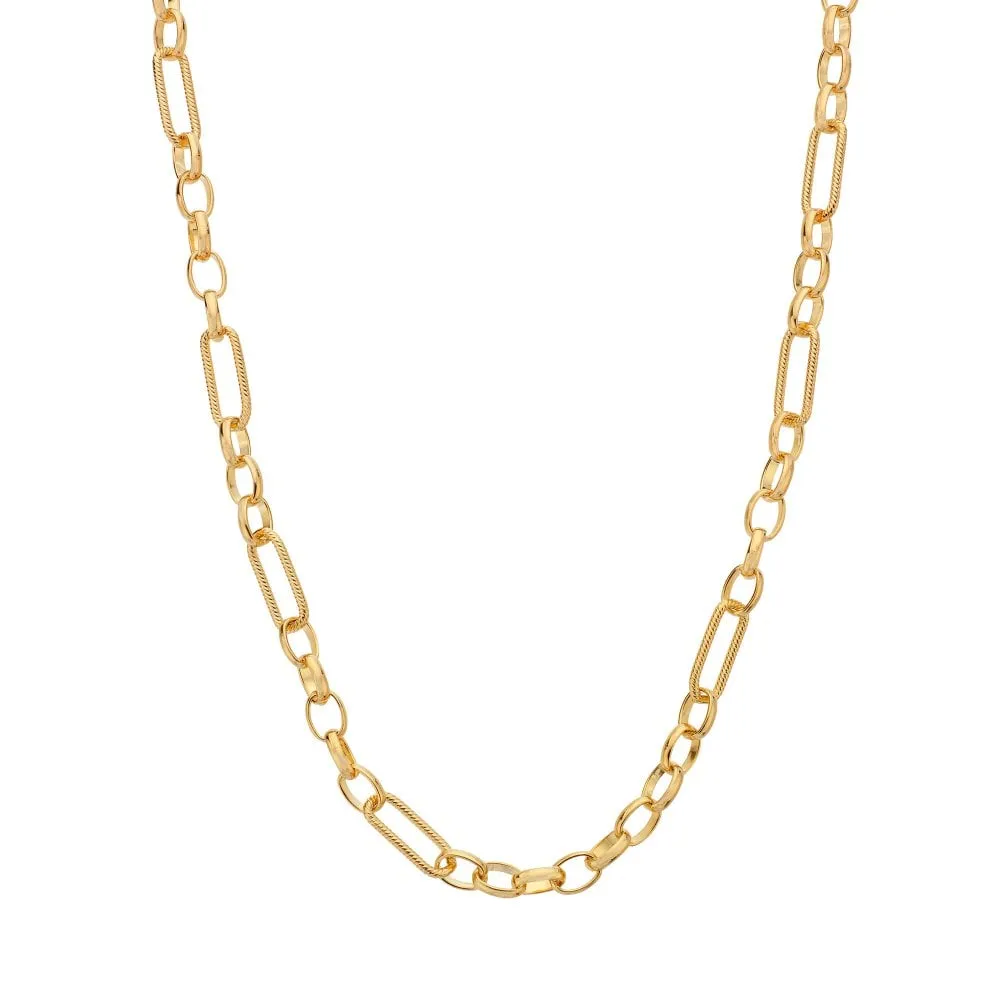 Hot Diamonds Jewellery Hot Diamonds x Jac Jossa Embrace Gold Plated Sterling Silver Statement Chain 45cm