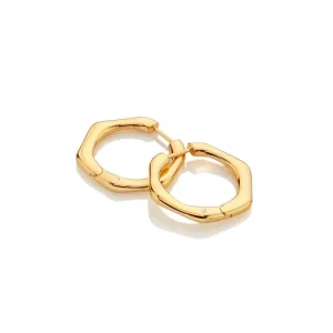 Hot Diamonds Jewellery Hot Diamonds x Jac Jossa Fluid Gold Plated Sterling Silver Hoop Earrings