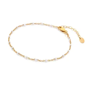 Hot Diamonds Jewellery Hot Diamonds x Jac Jossa Gold Plated Sterling Silver Ocean White Bracelet