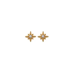 Hot Diamonds Jewellery Hot Diamonds x Jac Jossa Gold Plated Sterling Silver Starburst Stud Earrings