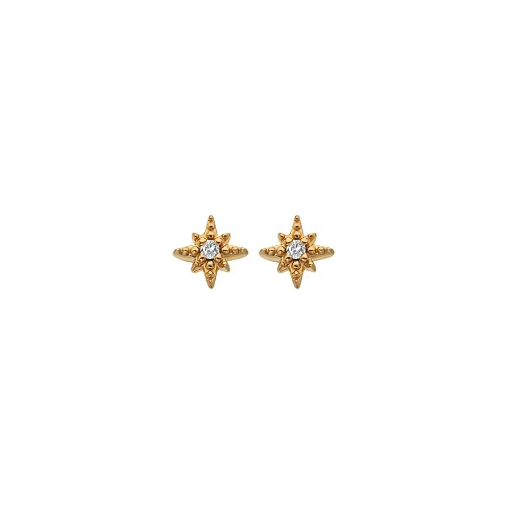 Hot Diamonds Jewellery Hot Diamonds x Jac Jossa Gold Plated Sterling Silver Starburst Stud Earrings
