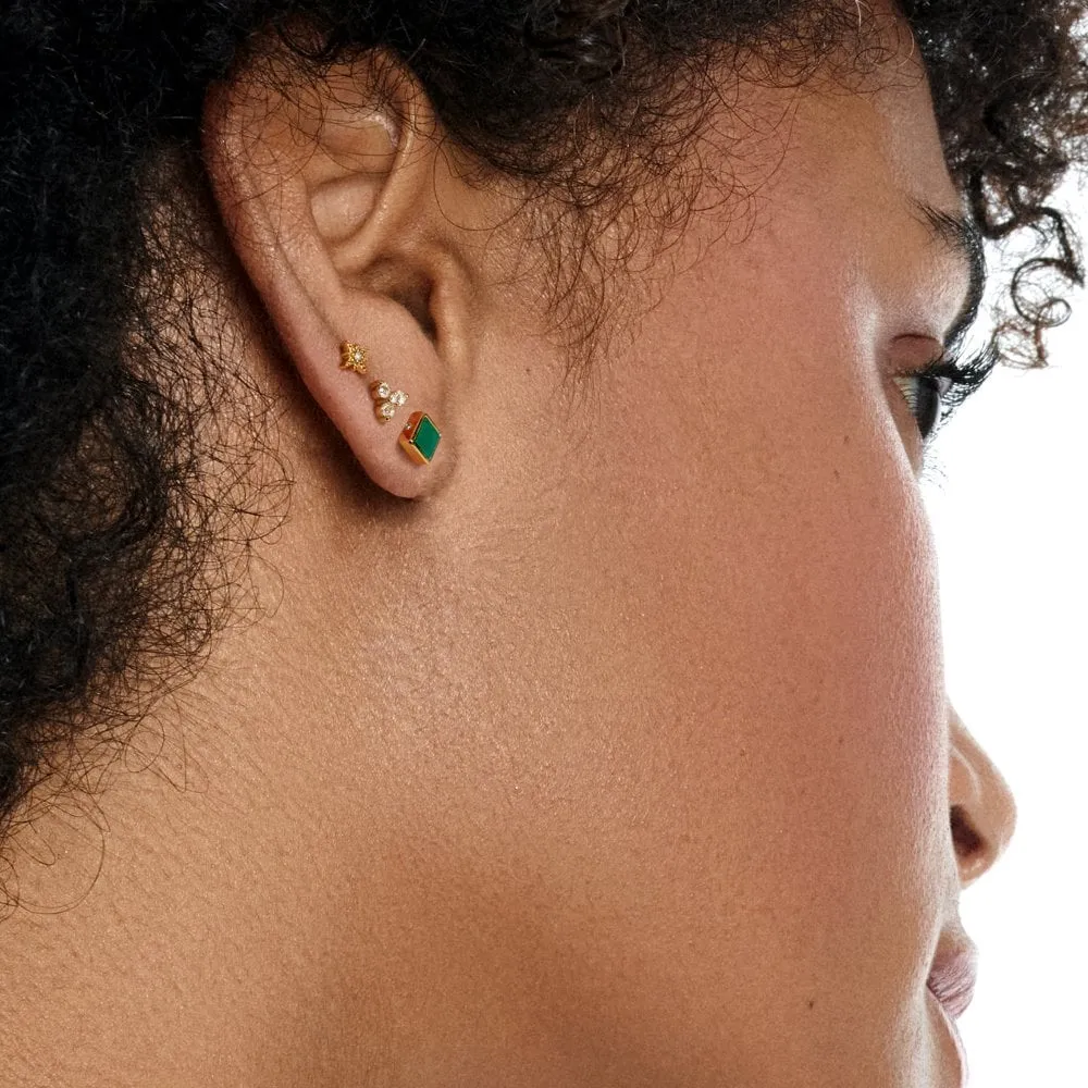 Hot Diamonds Jewellery Hot Diamonds x Jac Jossa Gold Plated Sterling Silver White Topaz Stud Earrings