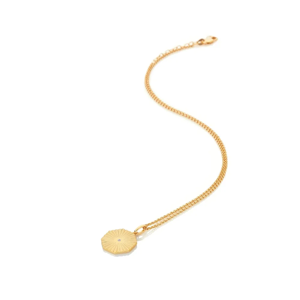 Hot Diamonds Jewellery Hot Diamonds x Jac Jossa Hope Gold Plated Sterling Silver Octagon Pendant