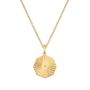 Hot Diamonds Jewellery Hot Diamonds x Jac Jossa Hope Gold Plated Sterling Silver Octagon Pendant