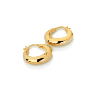 Hot Diamonds Jewellery Hot Diamonds x Jac Jossa Soul Gold Plated Sterling Silver Statement Hoop Earrings