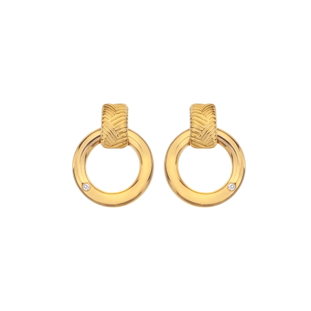 Hot Diamonds Jewellery Hot Diamonds x Jac Jossa Spirit Gold Plated Sterling Silver Earrings
