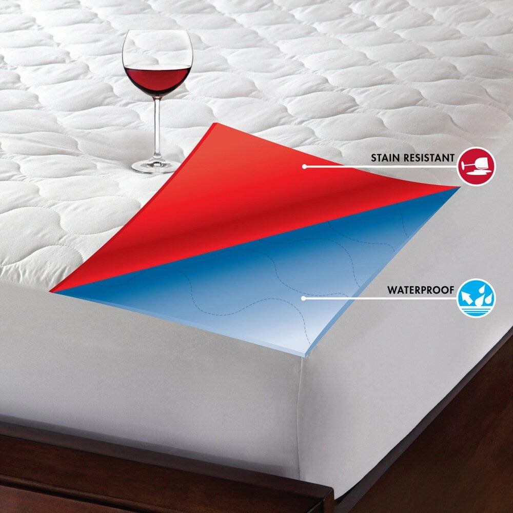 Hotel Laundry Triple Protection Waterproof Mattress Pad (Set of 2)