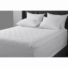 Hotel Madison Stain Release Anti-Microbial Mattress Pad - White mattress pads,mattress topper,bed protection