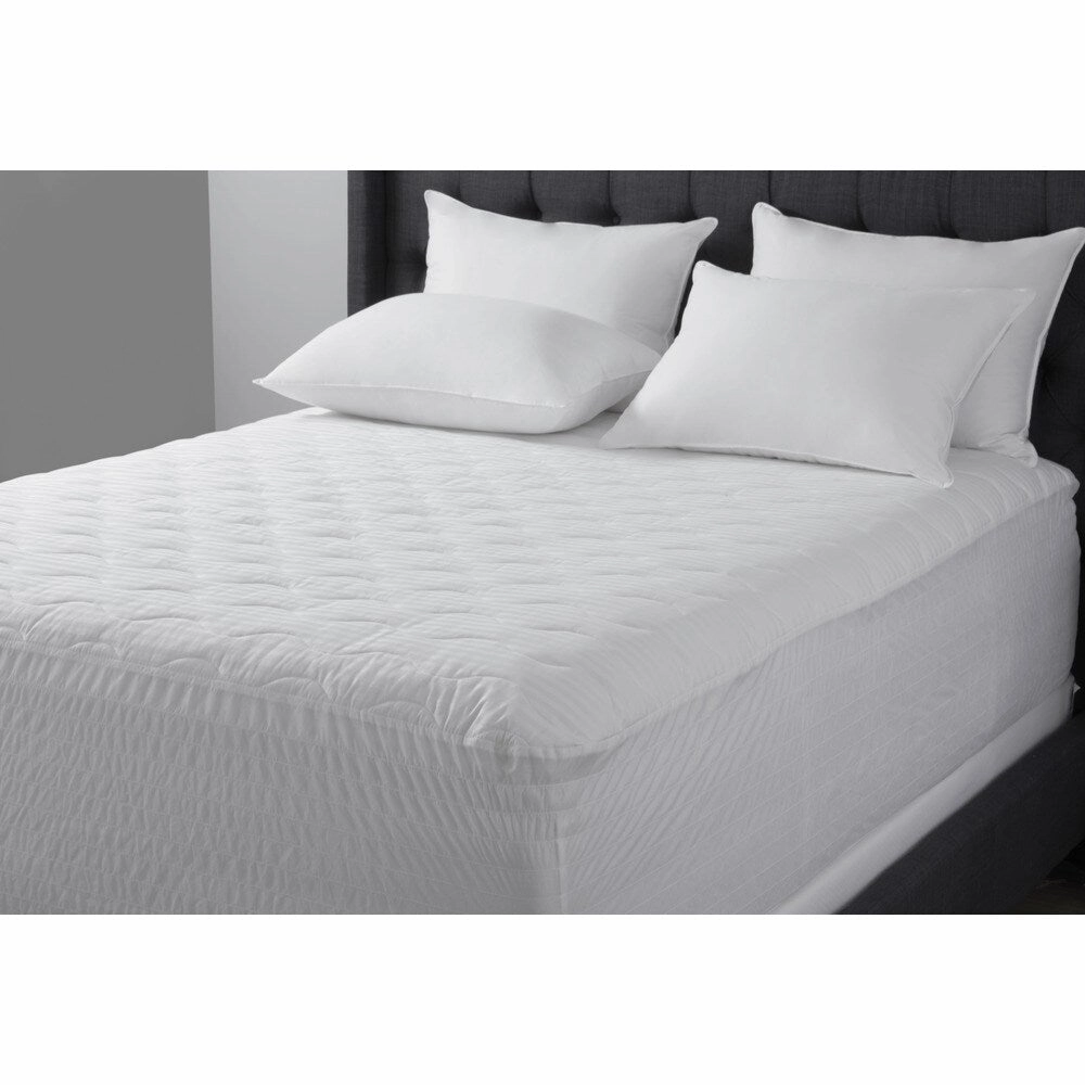 Hotel Madison Stain Release Anti-Microbial Mattress Pad - White mattress pads,mattress topper,bed protection