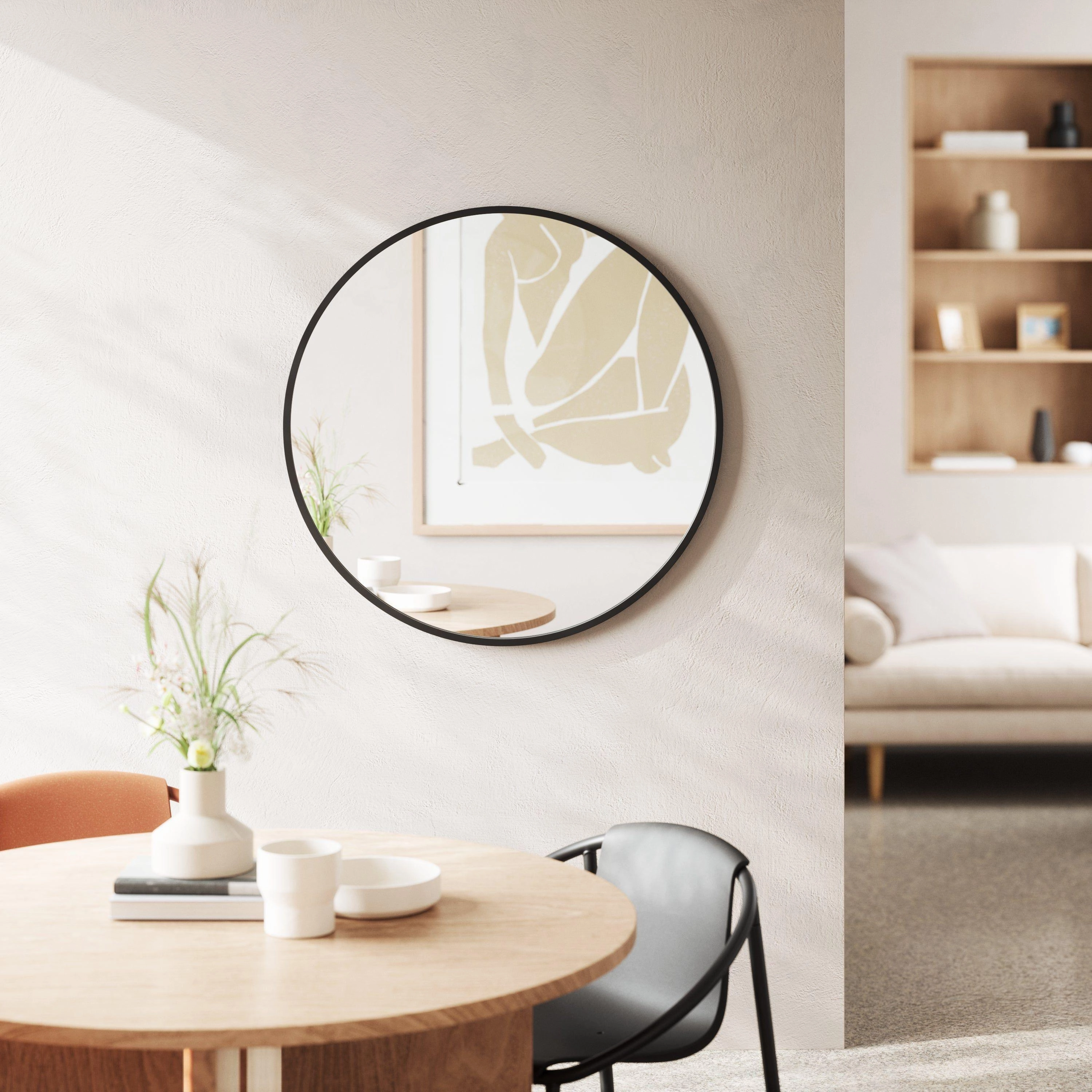 Hub Decorative Round Wall Mirror