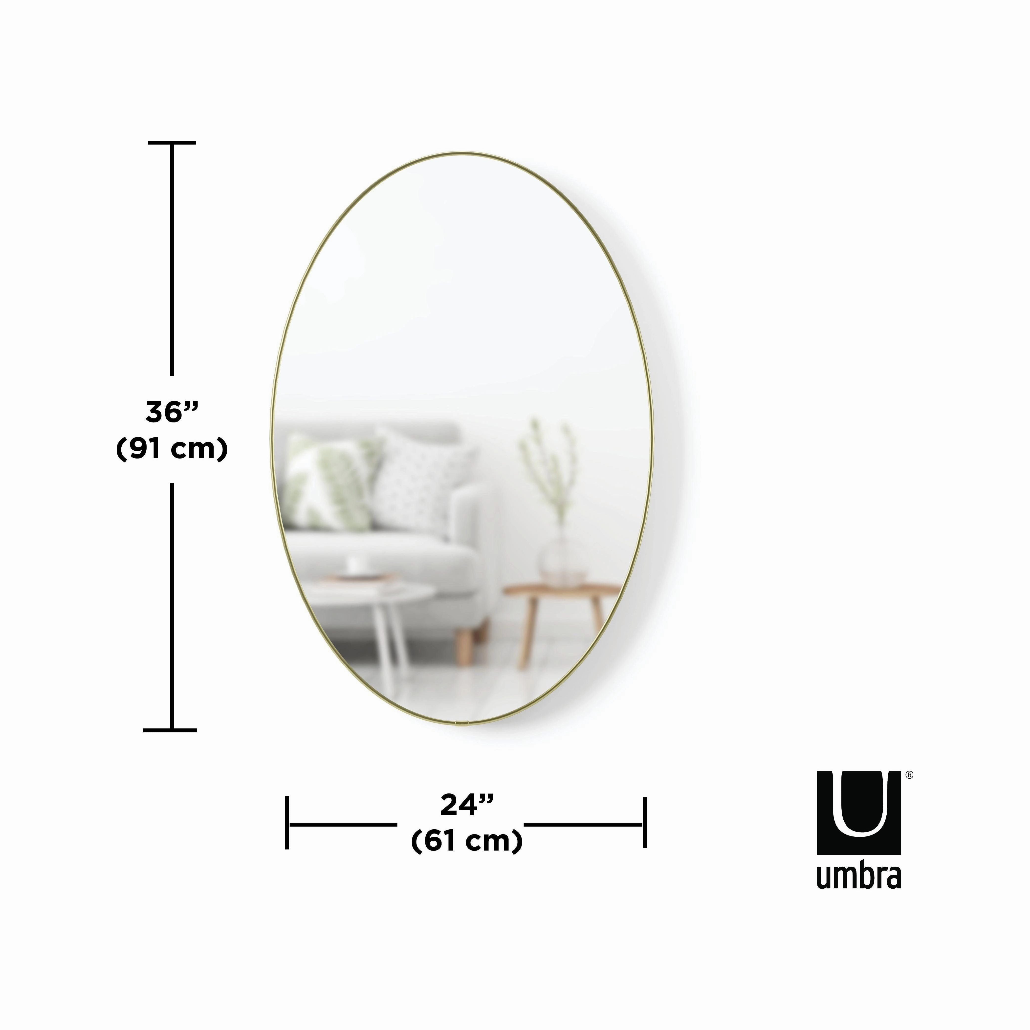 Hubba 24 x 36" Oval Mirror