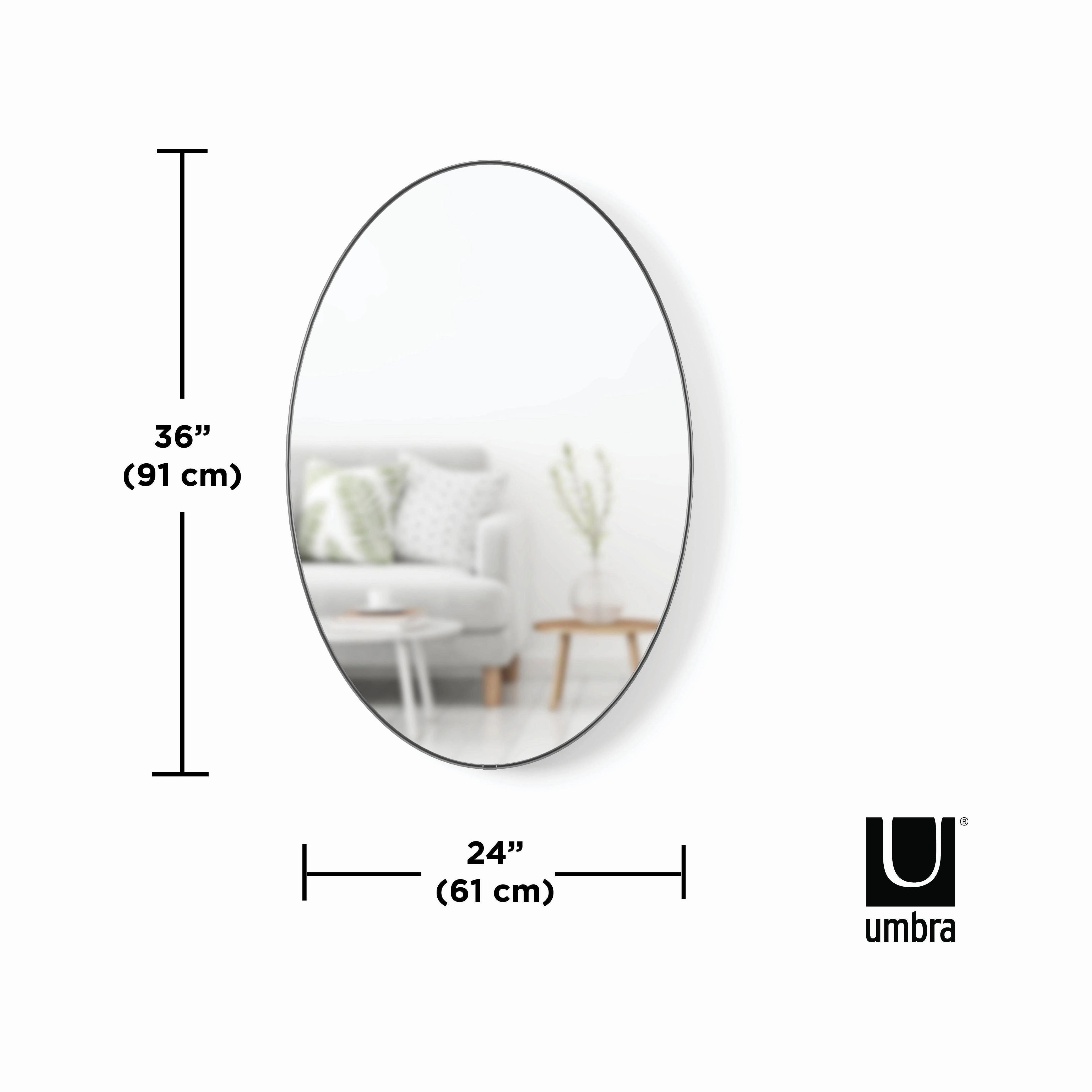 Hubba 24 x 36" Oval Mirror