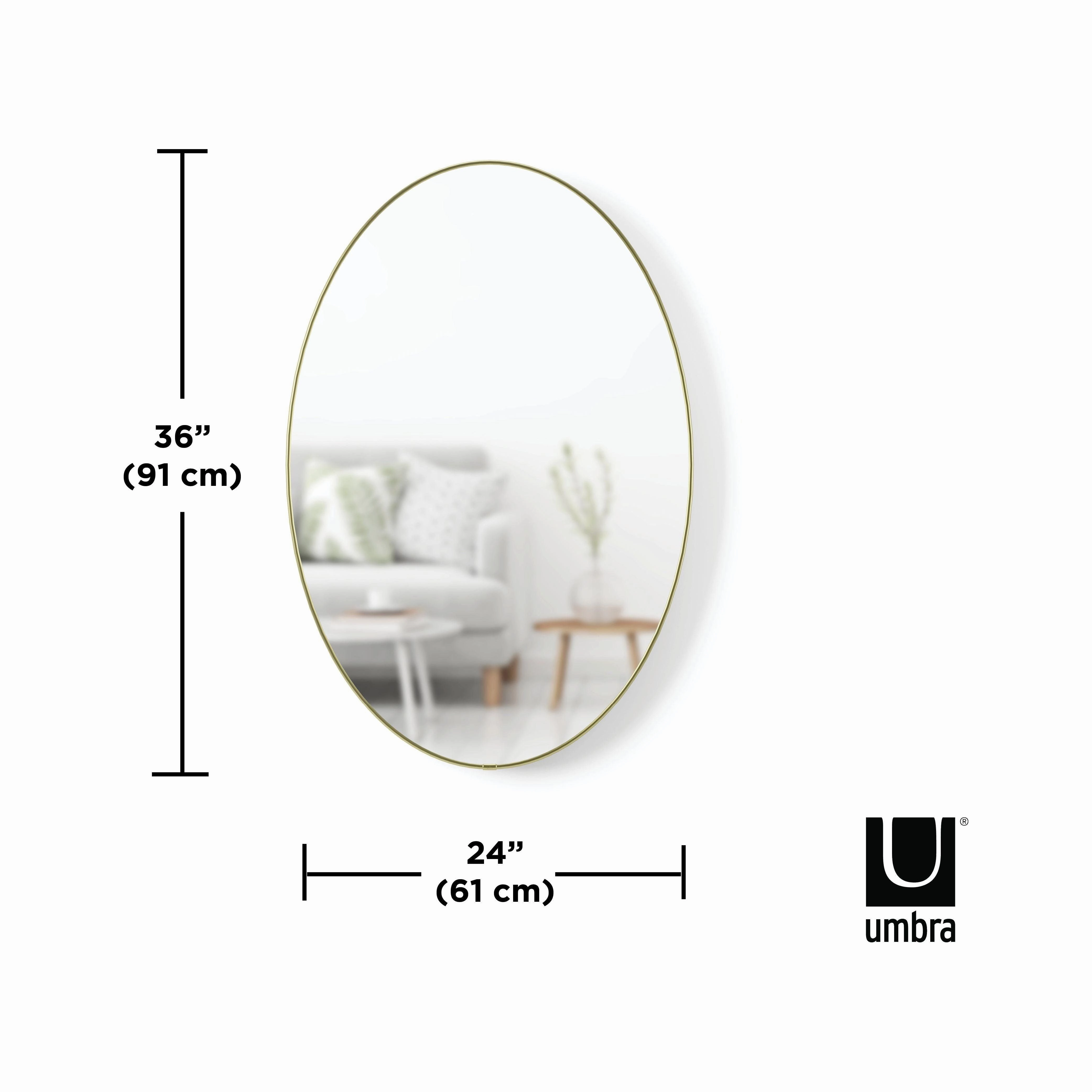 Hubba 24 x 36" Oval Mirror