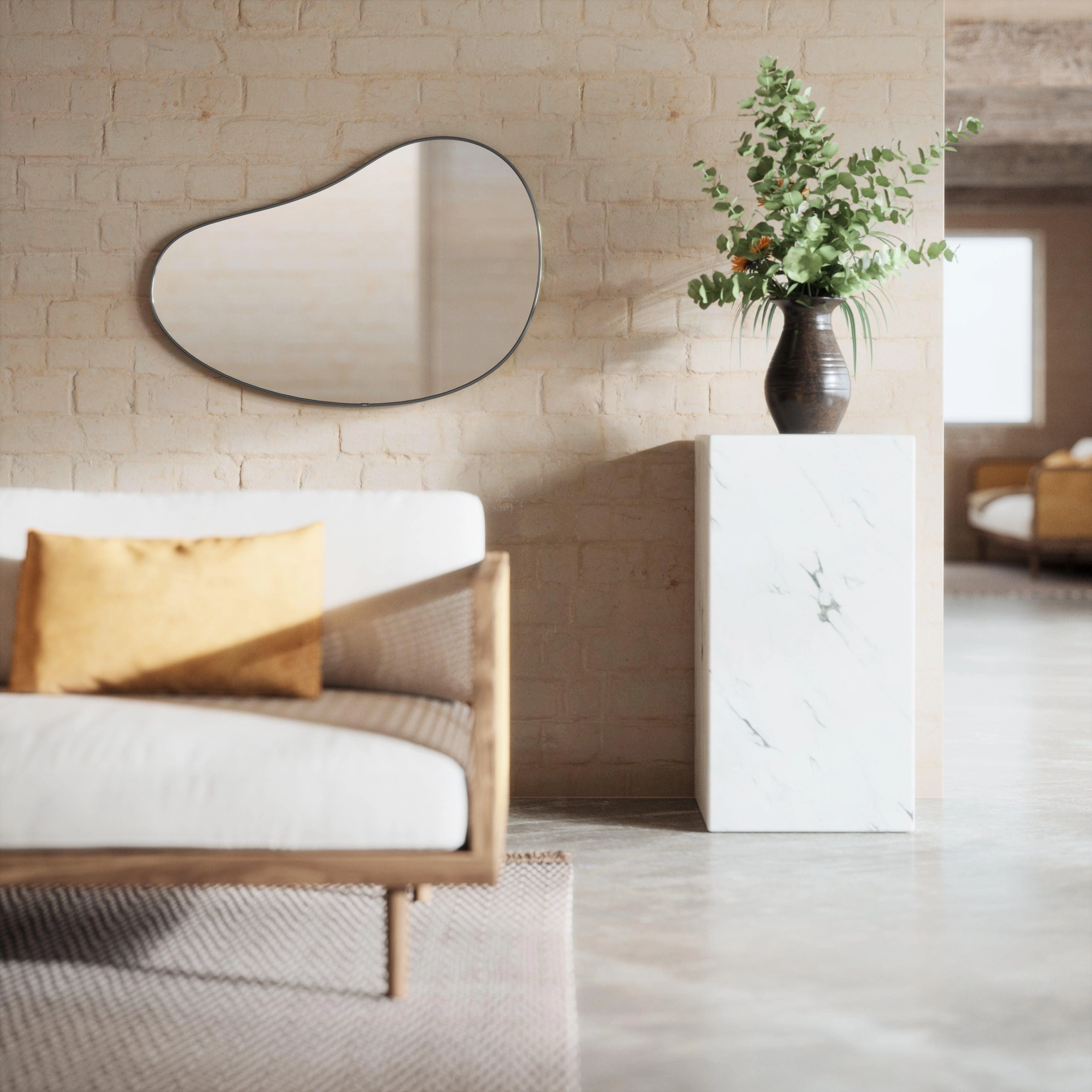 Hubba Pebble 24 x 36" Mirror