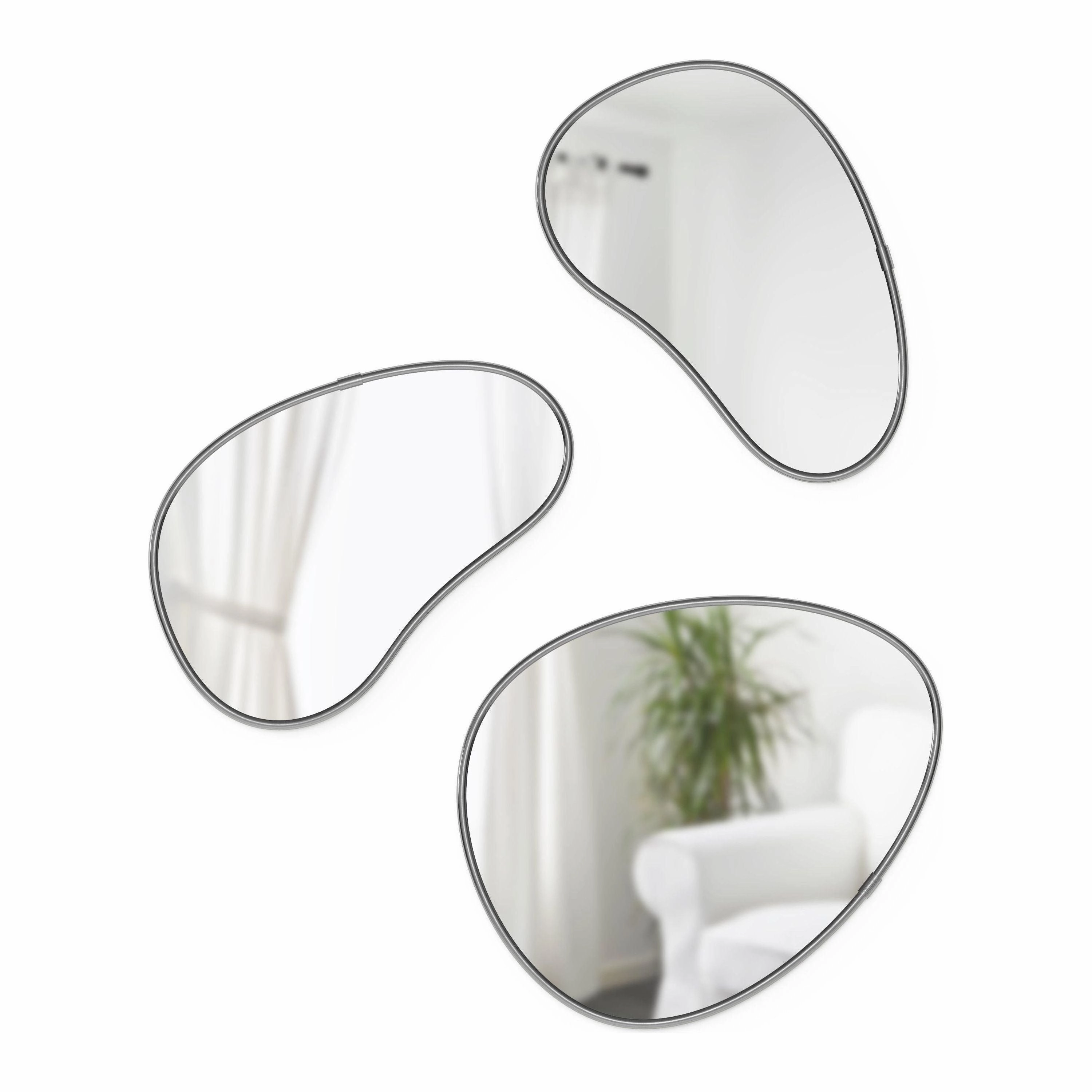 Hubba Pebble Mirrors (Set of 3)